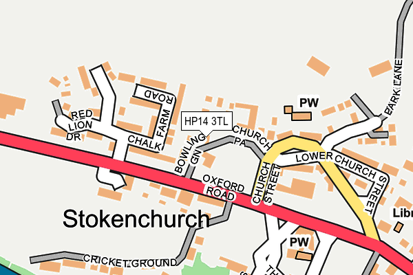 Map of CHEYNE ASTON LIMITED at local scale