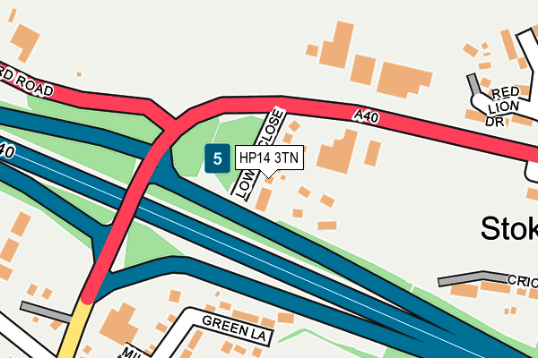 HP14 3TN map - OS OpenMap – Local (Ordnance Survey)