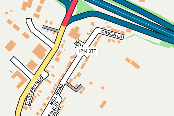 HP14 3TT map - OS OpenMap – Local (Ordnance Survey)