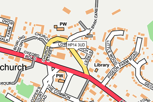 HP14 3UD map - OS OpenMap – Local (Ordnance Survey)