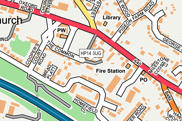 HP14 3UG map - OS OpenMap – Local (Ordnance Survey)