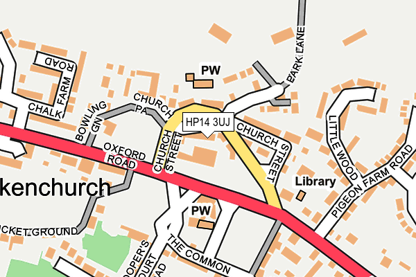 HP14 3UJ map - OS OpenMap – Local (Ordnance Survey)