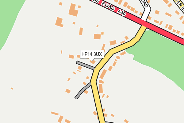HP14 3UX map - OS OpenMap – Local (Ordnance Survey)
