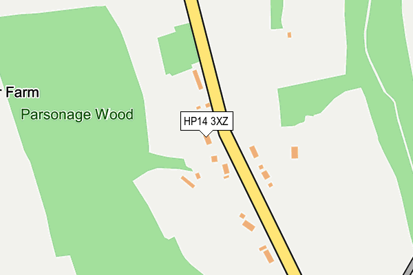 HP14 3XZ map - OS OpenMap – Local (Ordnance Survey)