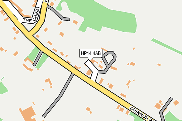 HP14 4AB map - OS OpenMap – Local (Ordnance Survey)