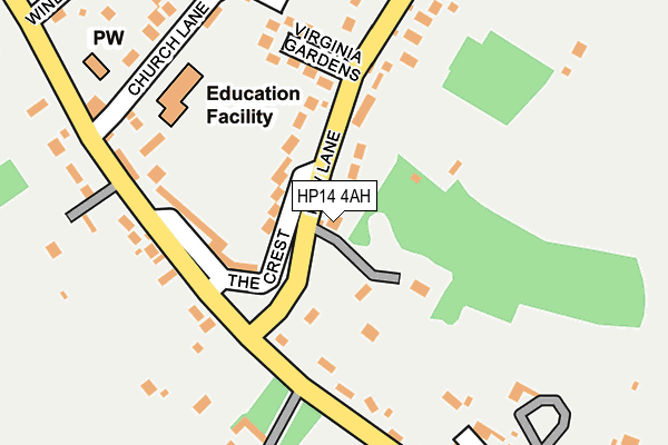 HP14 4AH map - OS OpenMap – Local (Ordnance Survey)