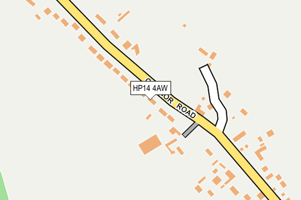 HP14 4AW map - OS OpenMap – Local (Ordnance Survey)
