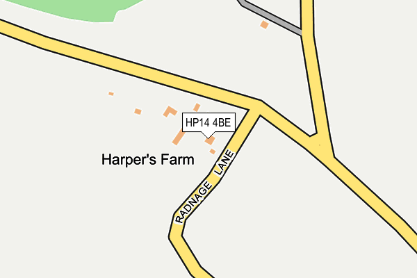 HP14 4BE map - OS OpenMap – Local (Ordnance Survey)