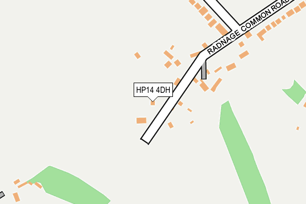 HP14 4DH map - OS OpenMap – Local (Ordnance Survey)