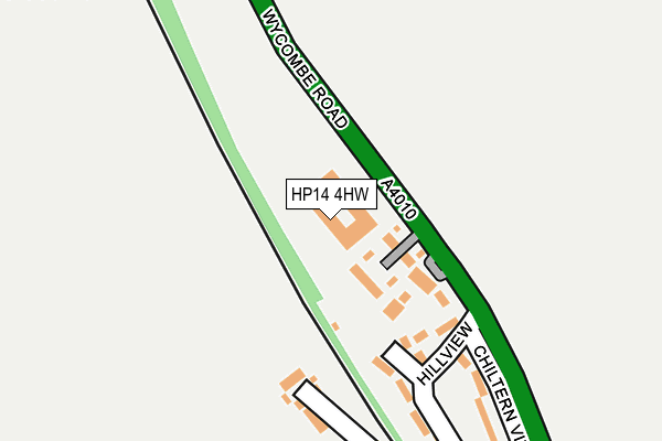 HP14 4HW map - OS OpenMap – Local (Ordnance Survey)