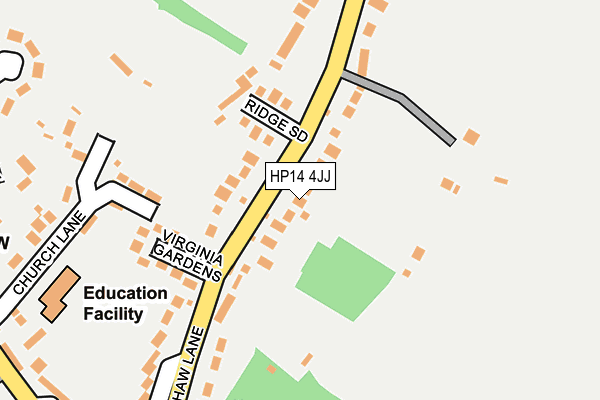 HP14 4JJ map - OS OpenMap – Local (Ordnance Survey)