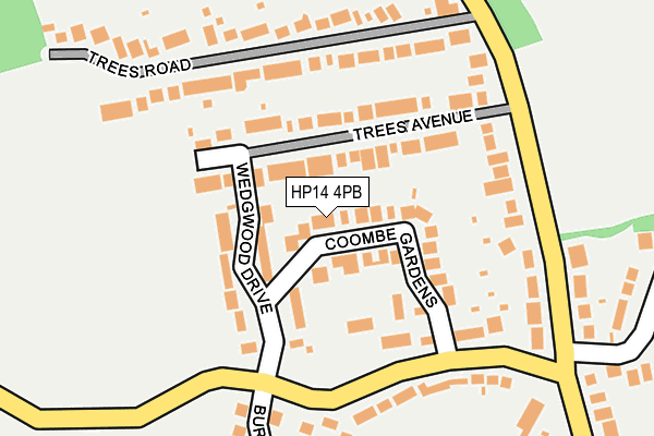 HP14 4PB map - OS OpenMap – Local (Ordnance Survey)