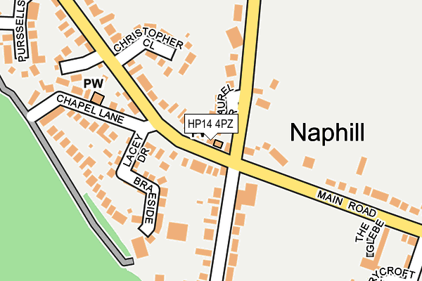 HP14 4PZ map - OS OpenMap – Local (Ordnance Survey)