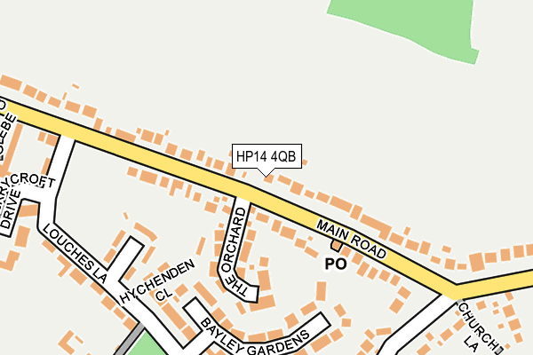 HP14 4QB map - OS OpenMap – Local (Ordnance Survey)