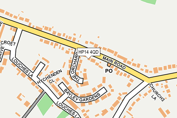 HP14 4QD map - OS OpenMap – Local (Ordnance Survey)