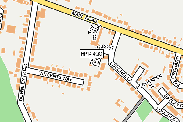 HP14 4QG map - OS OpenMap – Local (Ordnance Survey)