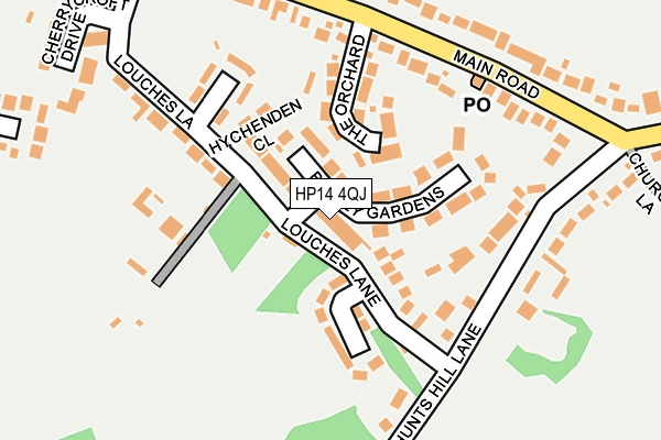 HP14 4QJ map - OS OpenMap – Local (Ordnance Survey)