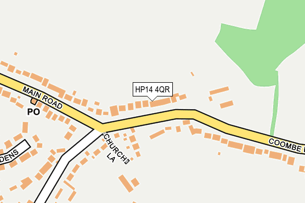 HP14 4QR map - OS OpenMap – Local (Ordnance Survey)