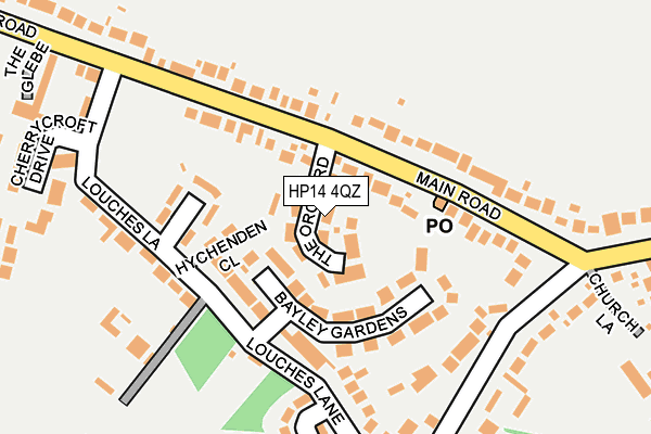 HP14 4QZ map - OS OpenMap – Local (Ordnance Survey)