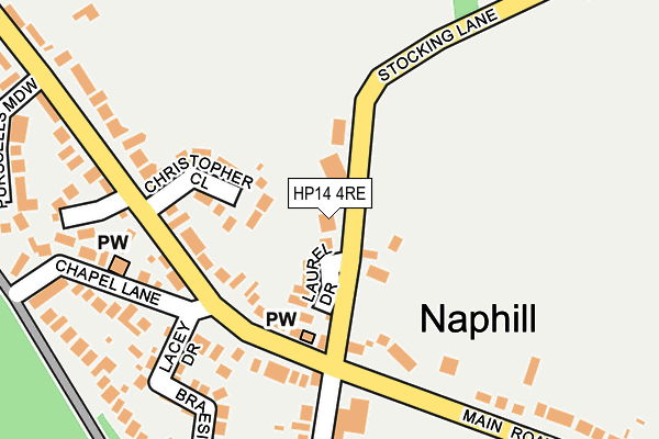 HP14 4RE map - OS OpenMap – Local (Ordnance Survey)