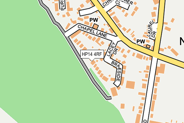 HP14 4RF map - OS OpenMap – Local (Ordnance Survey)