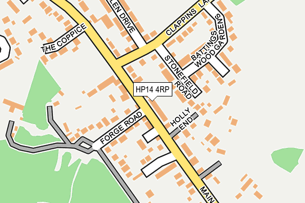 HP14 4RP map - OS OpenMap – Local (Ordnance Survey)