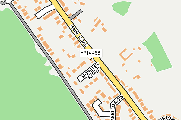 HP14 4SB map - OS OpenMap – Local (Ordnance Survey)