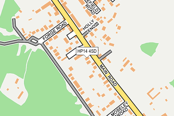HP14 4SD map - OS OpenMap – Local (Ordnance Survey)