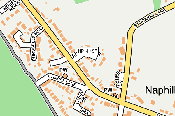 HP14 4SF map - OS OpenMap – Local (Ordnance Survey)