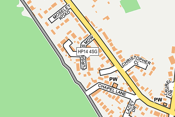HP14 4SG map - OS OpenMap – Local (Ordnance Survey)