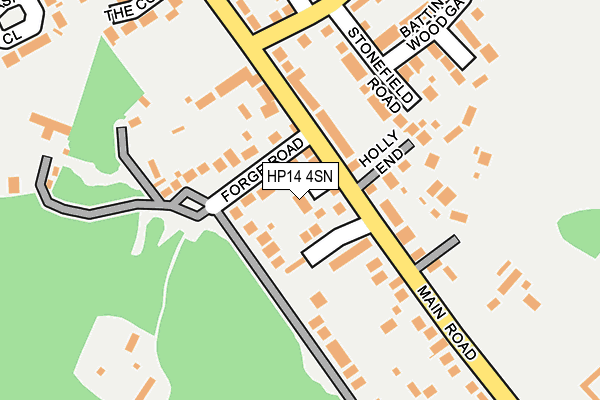 HP14 4SN map - OS OpenMap – Local (Ordnance Survey)