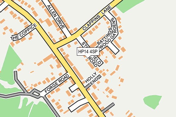HP14 4SP map - OS OpenMap – Local (Ordnance Survey)