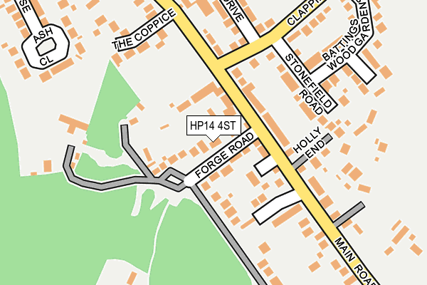 HP14 4ST map - OS OpenMap – Local (Ordnance Survey)