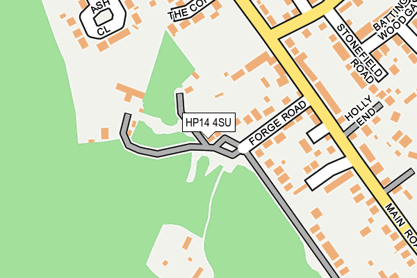 HP14 4SU map - OS OpenMap – Local (Ordnance Survey)