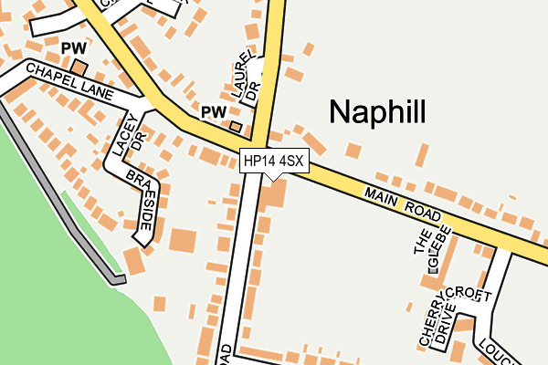 HP14 4SX map - OS OpenMap – Local (Ordnance Survey)