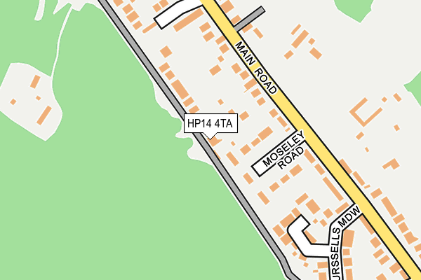 HP14 4TA map - OS OpenMap – Local (Ordnance Survey)