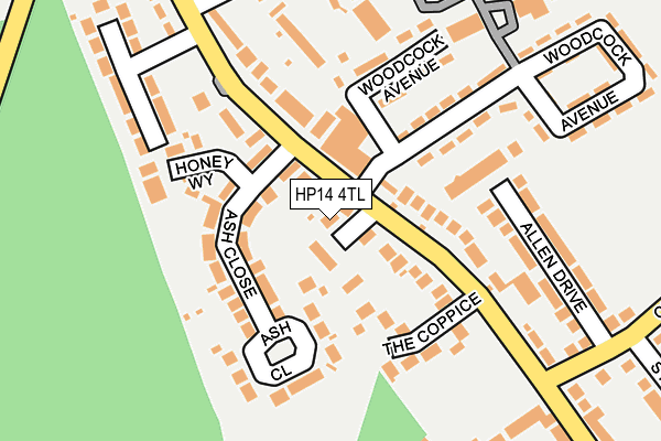 HP14 4TL map - OS OpenMap – Local (Ordnance Survey)
