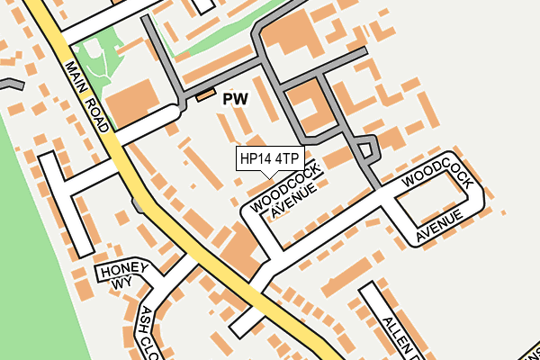 HP14 4TP map - OS OpenMap – Local (Ordnance Survey)