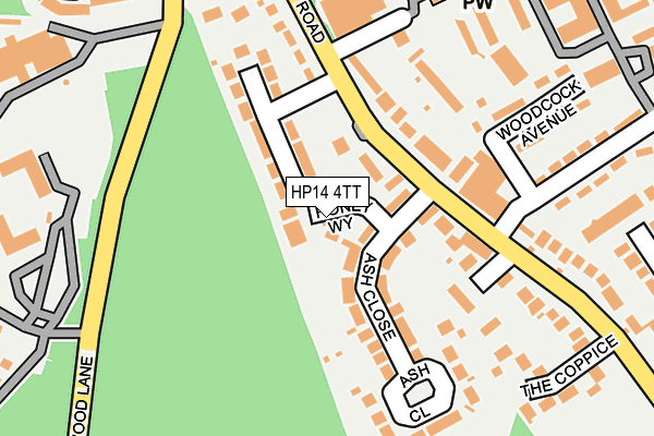 HP14 4TT map - OS OpenMap – Local (Ordnance Survey)