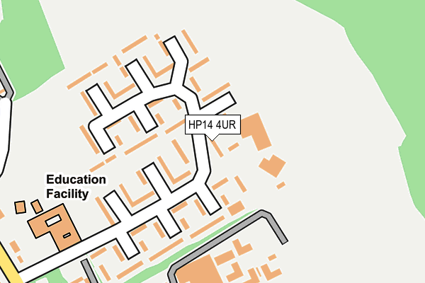 HP14 4UR map - OS OpenMap – Local (Ordnance Survey)