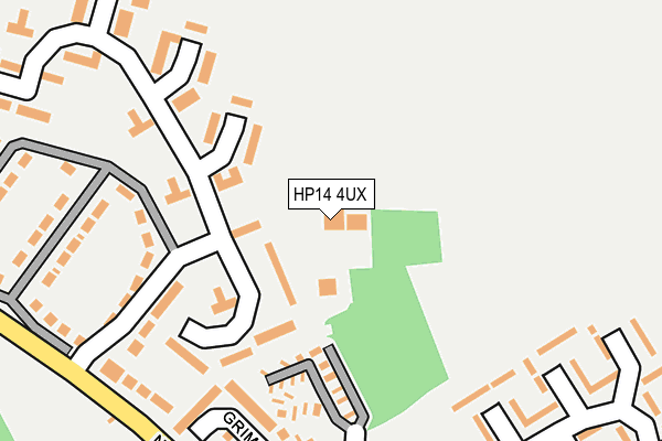 HP14 4UX map - OS OpenMap – Local (Ordnance Survey)