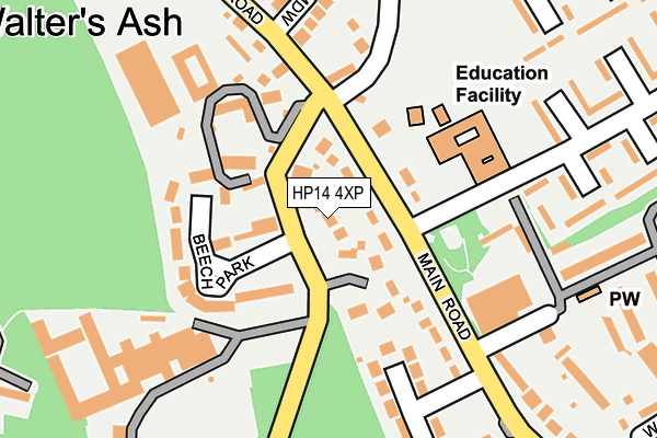 HP14 4XP map - OS OpenMap – Local (Ordnance Survey)