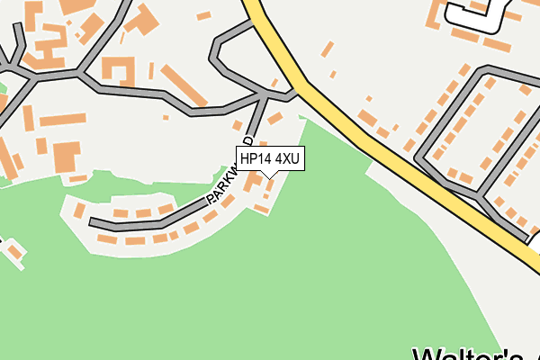HP14 4XU map - OS OpenMap – Local (Ordnance Survey)