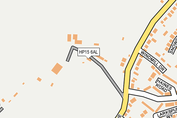 HP15 6AL map - OS OpenMap – Local (Ordnance Survey)