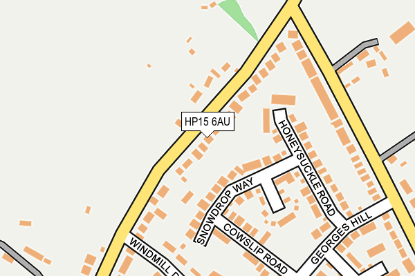 HP15 6AU map - OS OpenMap – Local (Ordnance Survey)