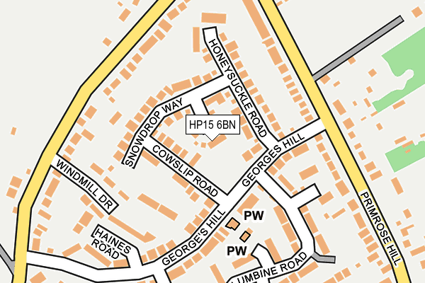 HP15 6BN map - OS OpenMap – Local (Ordnance Survey)