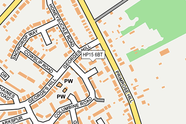 HP15 6BT map - OS OpenMap – Local (Ordnance Survey)