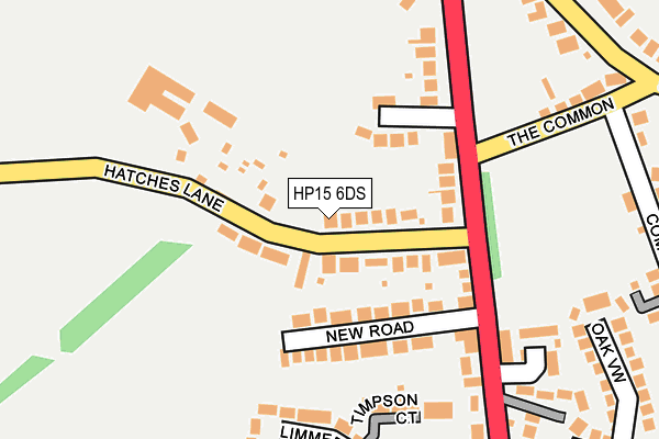 HP15 6DS map - OS OpenMap – Local (Ordnance Survey)