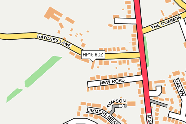 HP15 6DZ map - OS OpenMap – Local (Ordnance Survey)
