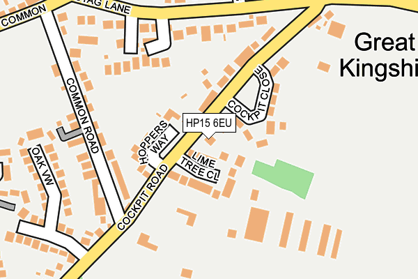 HP15 6EU map - OS OpenMap – Local (Ordnance Survey)